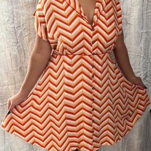 Forever 21 Chevron Dress